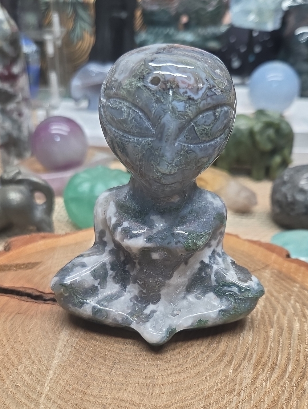 Moss Agate Alien